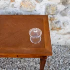 Bonbonnière en verre cylindrique avec couvercle