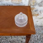 Bonbonnière en verre strié circus