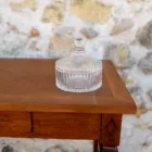 Bonbonnière en verre strié circus