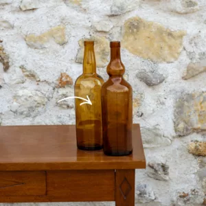 Bouteille vintage ambré