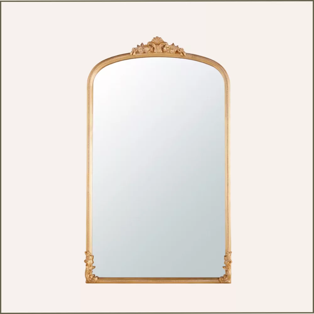 Miroir baroque arche or XL Miroir baroque arche or XL