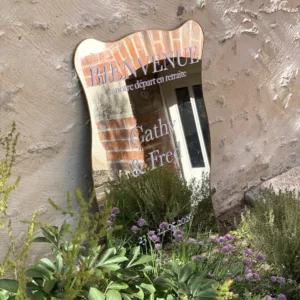 Miroir ondulé or fin