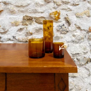 Photophore vintage ambré (mini)