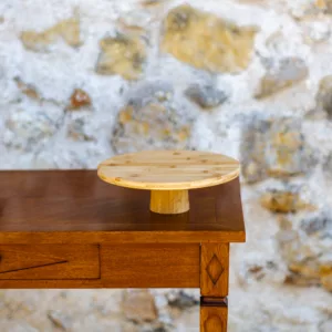 Plateau rond sur pied bambou