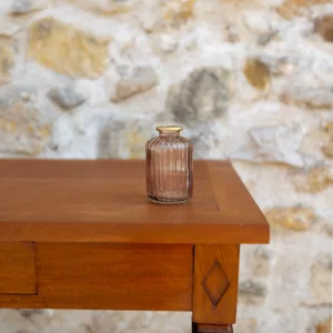 Soliflore cylindrique à col or taupe