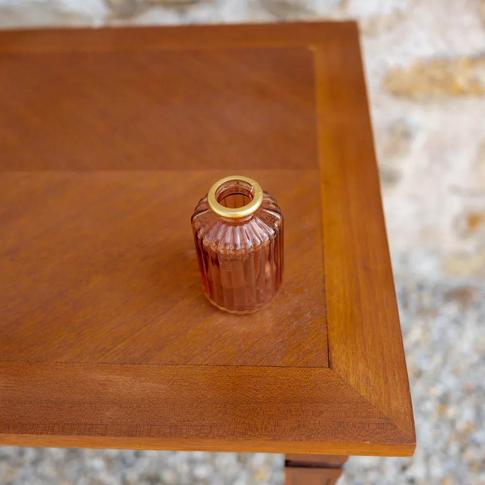 Soliflore cylindrique à col or vieux rose