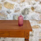 Soliflore cylindrique strié rose