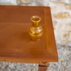 Soliflore en verre transparent jaune