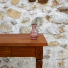 Soliflore en verre transparent rose