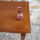 Soliflore en verre transparent rose