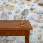 Soliflore ovale ambré doré