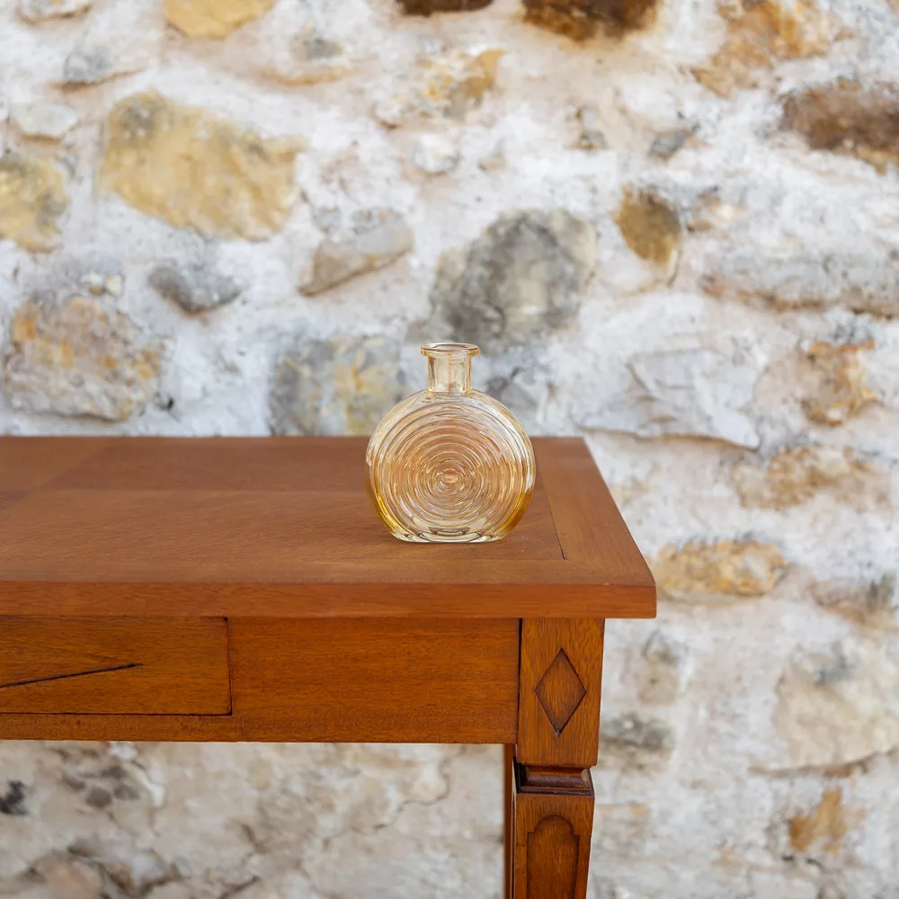 Soliflore rond à spirale jaune doré Soliflore rond à spirale jaune doré