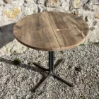 Table vintage ronde bistrot