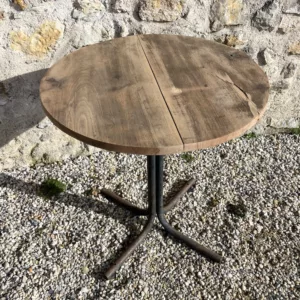 Table vintage ronde bistrot
