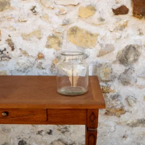 Vase cylindrique grand format en verre transparent