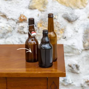 Petite bouteille vintage ambré