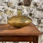 Dame jeanne plate ambrée