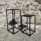 Duo de sellettes noires