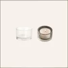 Lumignons en verre transparent