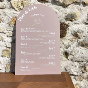 Panneau plexi arche taupe