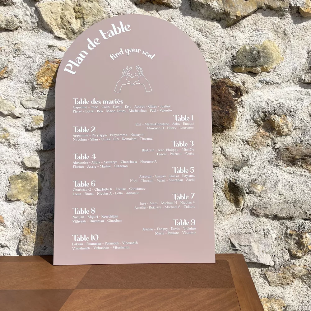 Panneau plexi arche taupe Panneau plexi arche taupe