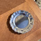 Plateau vintage rond chrome