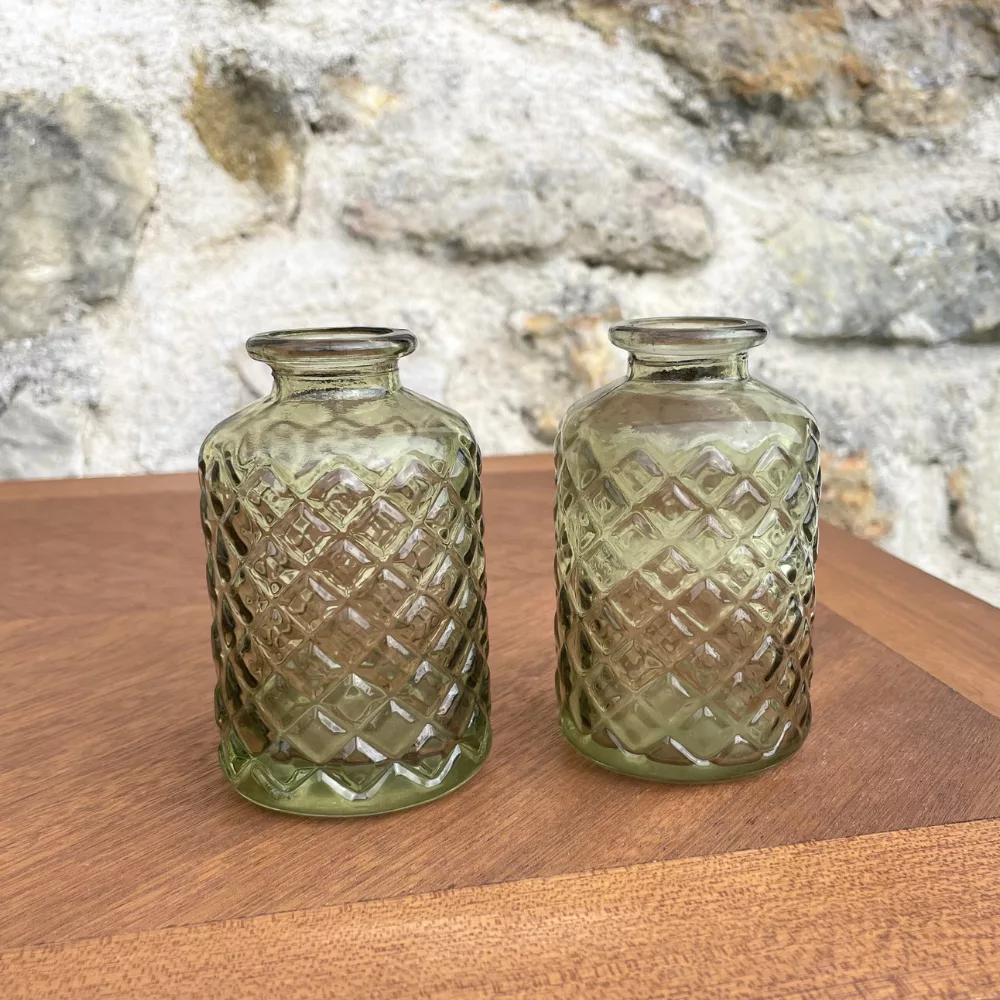 Soliflores vert bas losanges