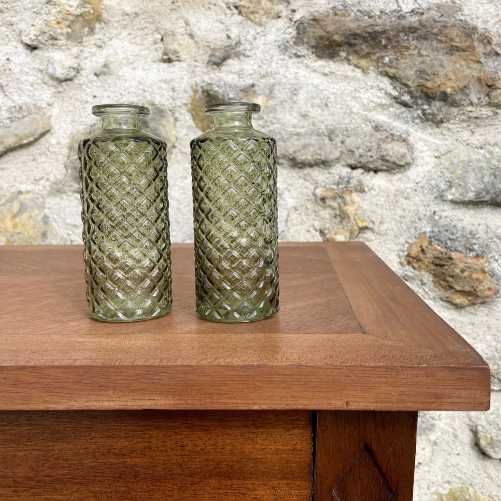 Soliflores vert cylindriques losanges Soliflores vert cylindriques losanges