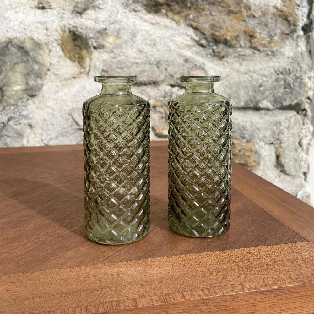 Soliflores vert cylindriques losanges