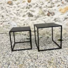 Table gigognes carrées noires