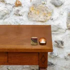 Photophore en fer bronze