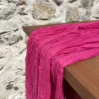 Chemin de table rose fuschia