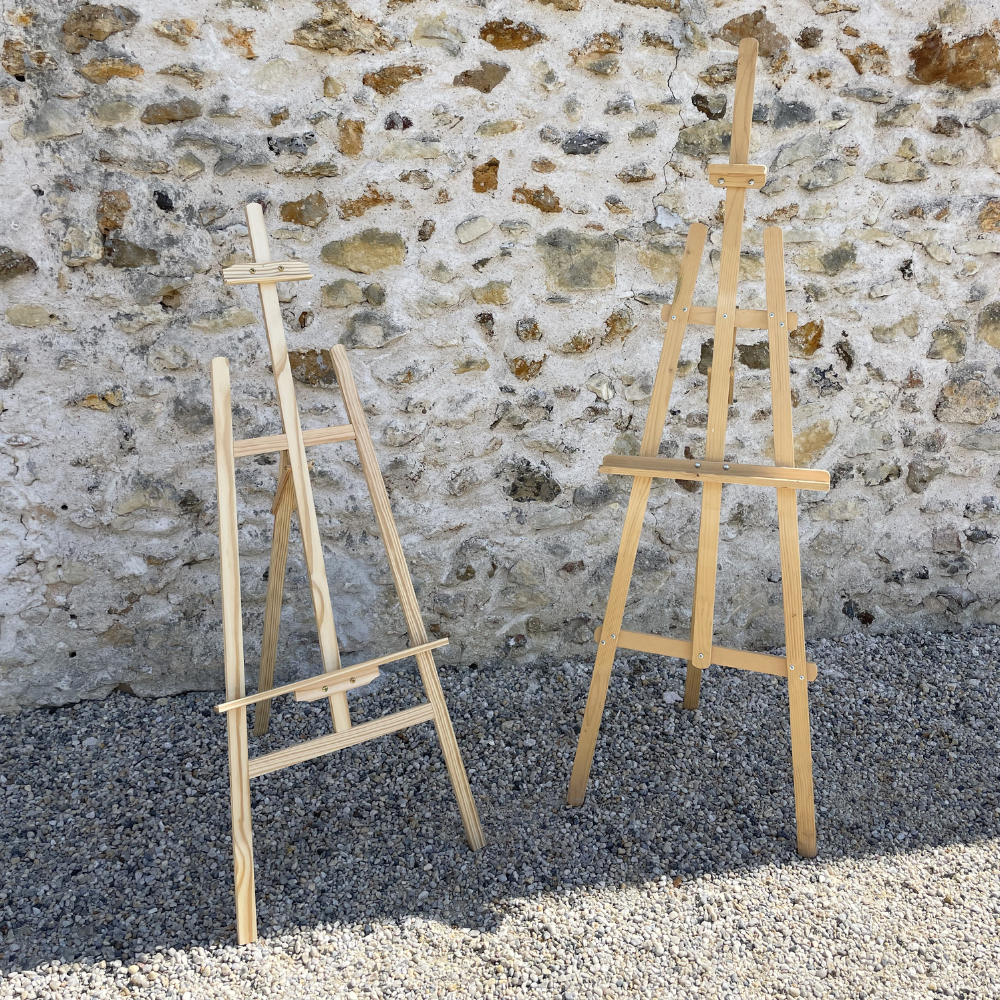 Duo de chevalets bois clair