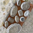 Plateaux vintage chrome