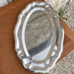 Plateau vintage chrome L