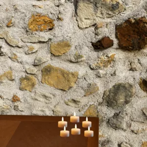 Bougie chauffe-plat LED cire véritable