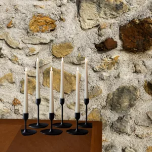 Bougies chandelle LED cire véritable