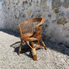 Chaise rotin enfant