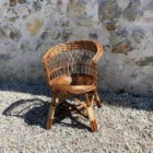 Chaise rotin enfant