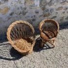 Duo de chaises rotin enfants