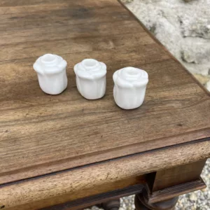 Mini bougeoir rose porcelaine