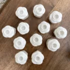 Mini bougeoir rose porcelaine