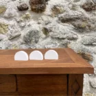Porte-papeterie lune bois blanc