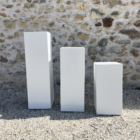 Trio colonnes blanches