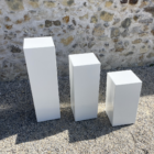 Trio colonnes blanches