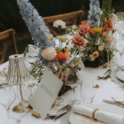 Lampe de table tendance or et verre