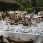 Lampe de table tendance or et verre