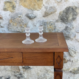Bougeoir en verre chic