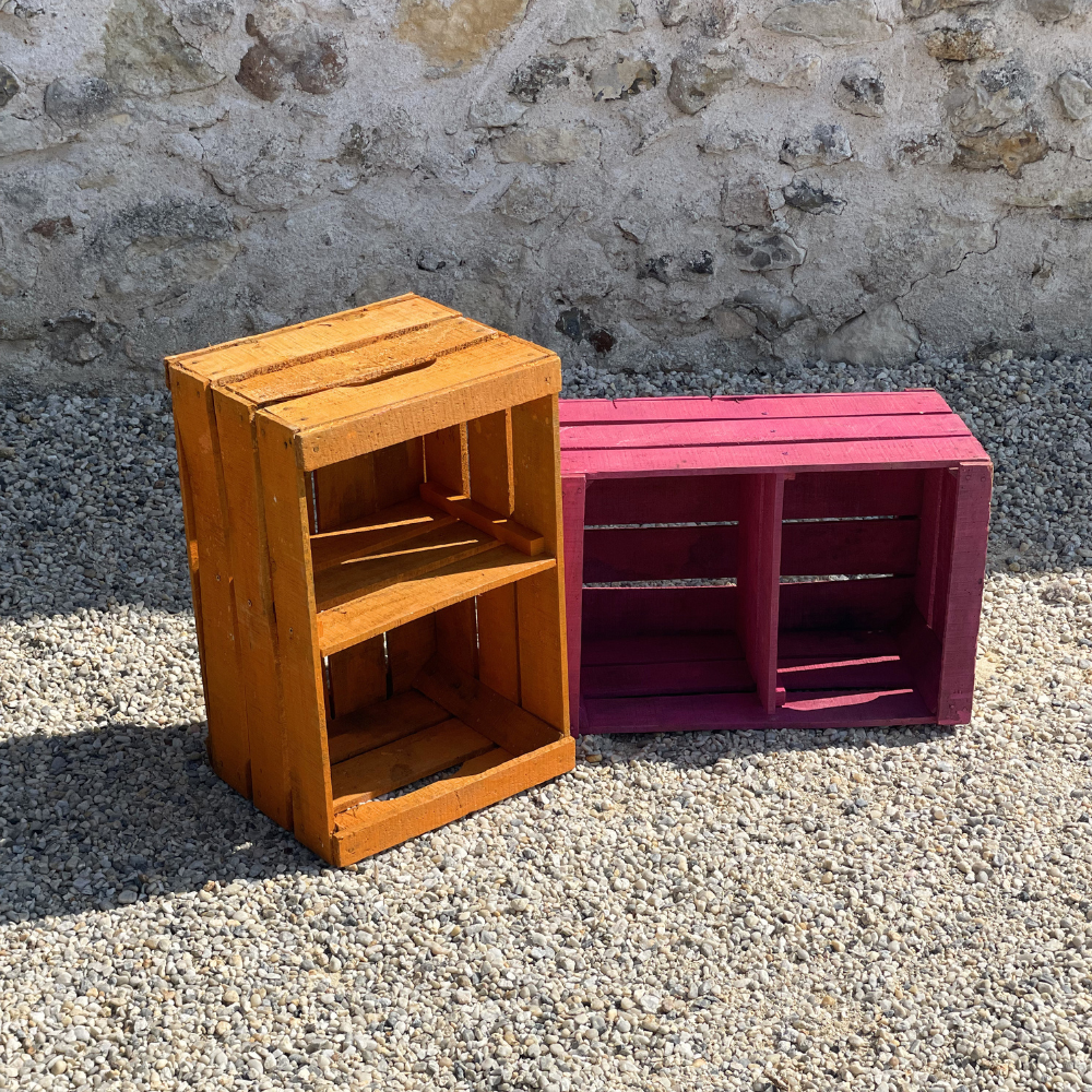 Caisses à colorées
