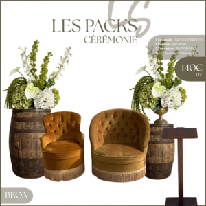 Location décoration de cérémonie laïque-Pack Broa
